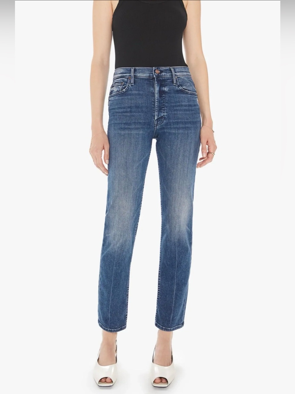 Mother Denim - The Tomcat Hover In Out For The Evening (Medium Blue)